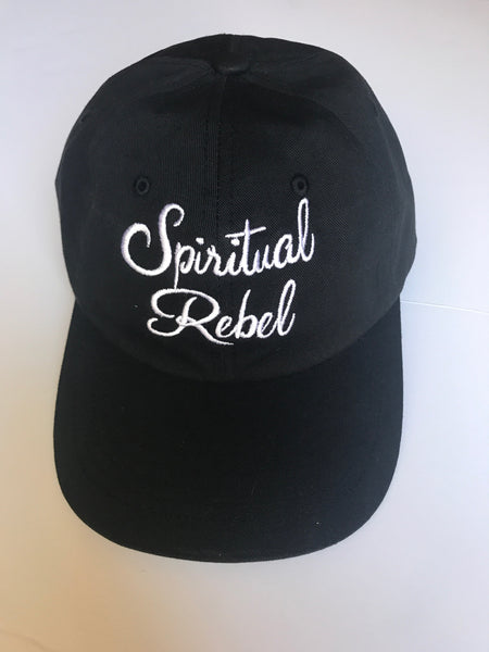 SR Black Classic Script Hat - Spiritual Rebel