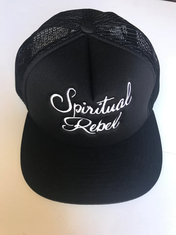 SR Black Script Snapback Hat - Spiritual Rebel