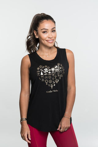 One Love Tank - Black - Wholesale - Spiritual Rebel